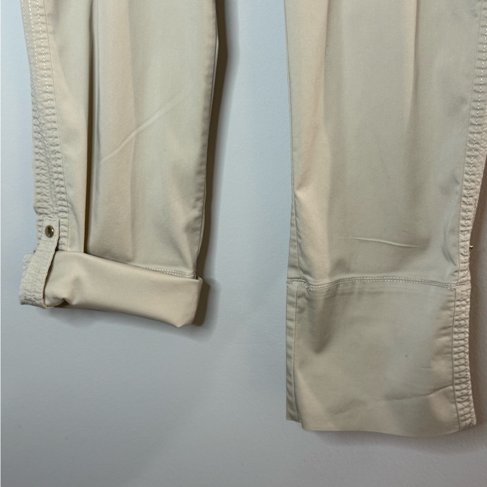 Chico's Beige Cargo Style Utility Pants Women’s Size M Straight Leg Casual - Picture 5 of 9